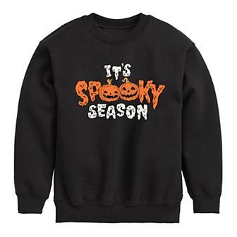 Boys 8-20 Spooky Season Crew Fleece Sweatshirt