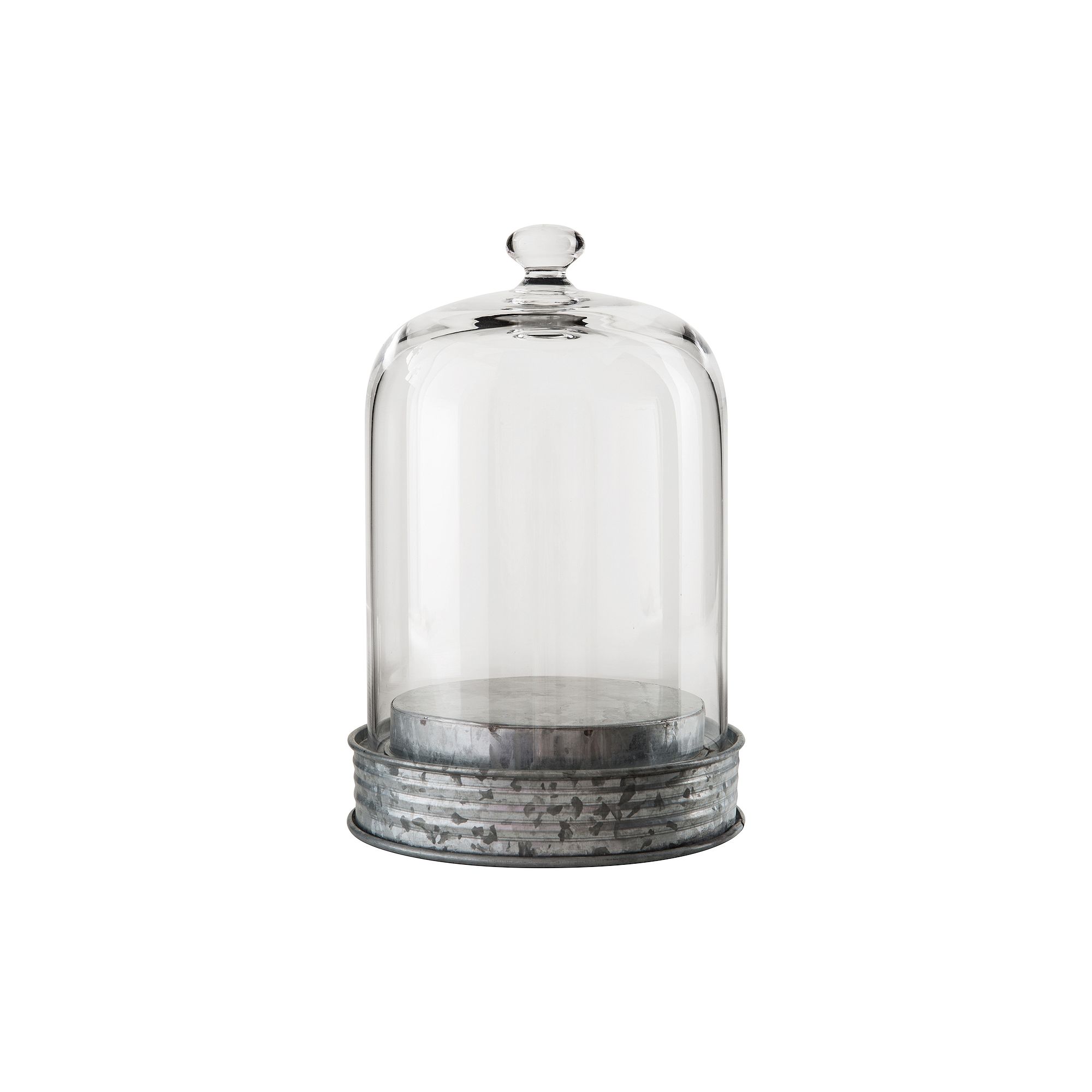 Artland Masonware Small Botanical Cloche Display, Clear Silver