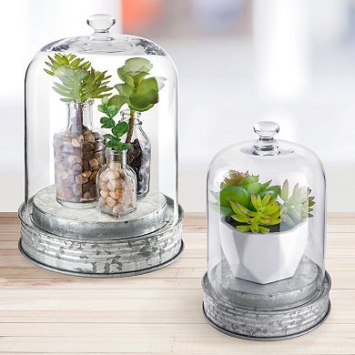 Artland Masonware Small Botanical Cloche Display