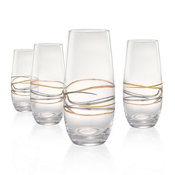 Artland 4 pc Reflections 8-oz. Flute Glass Set