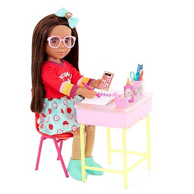 Glitter Girls Alessa & School Desk Playset Classroom Set