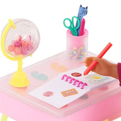Glitter Girls Alessa & School Desk Playset Classroom Set