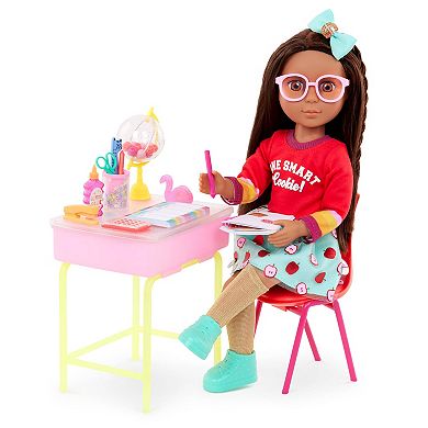 Glitter Girls Alessa & School Desk Playset Classroom Set