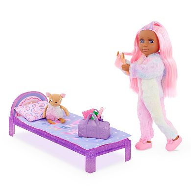 Glitter Girls Rafa & GG Bedtime Playset 14-inch Doll with Bed & Accessories