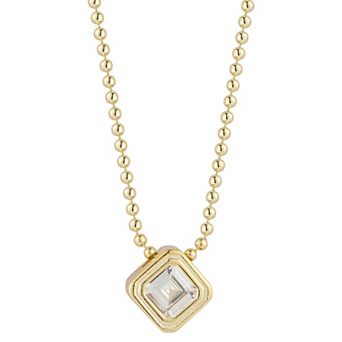 Sunkissed Sterling Cubic Zirconia Pendant Necklace