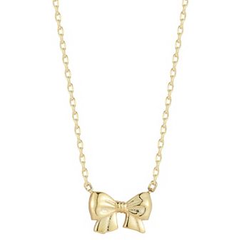 Sunkissed Sterling Bow Necklace