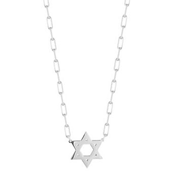Sunkissed Sterling Star Of David Pendant Necklace