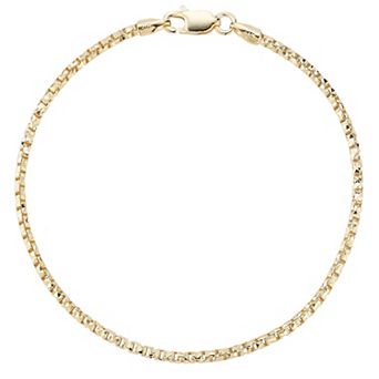 Sunkissed Sterling Box Chain Bracelet