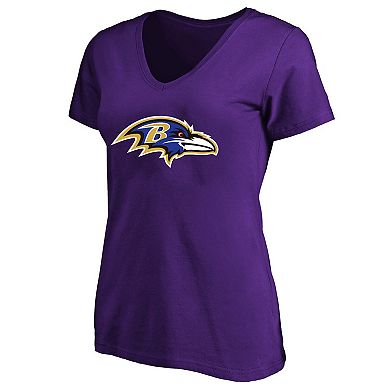 Women's Fanatics Derrick Henry Purple Baltimore Ravens Plus Size Name & Number V-Neck T-Shirt