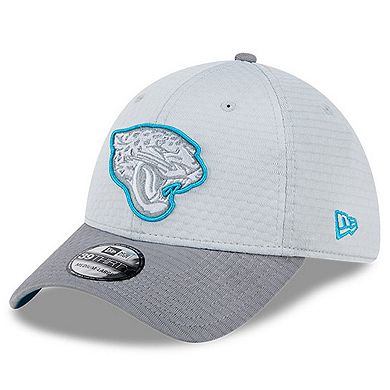 Men's New Era Gray Jacksonville Jaguars 2024 NFL Training Camp 39THIRTY Flex Hat