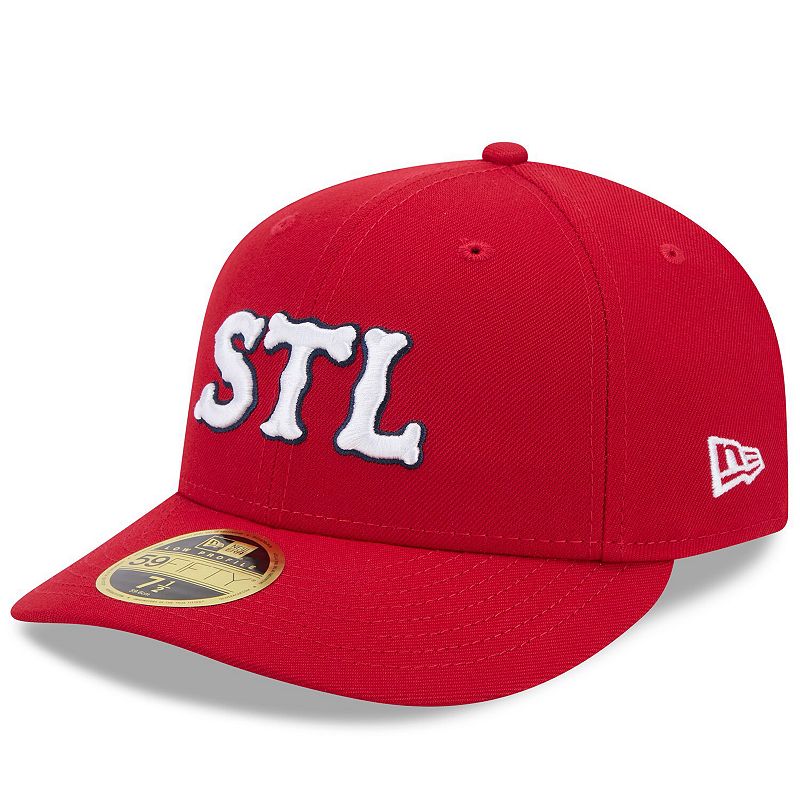Men's New Era Red St. Louis Cardinals 2024 City Connect Low Profile 59FIFTY Fitted Hat, Size: 8