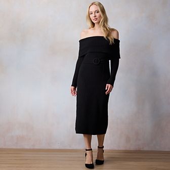Women's LC Lauren Conrad Off The Shoulder Sweater Dress