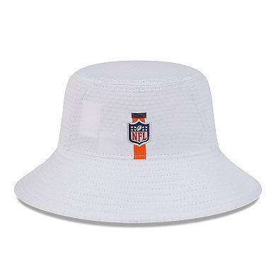 Men's New Era White Denver Broncos 2024 NFL Training Camp Stretch Bucket Hat