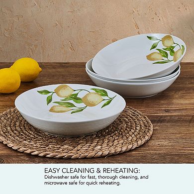 Studio Nova Country Lemon 4 pc Pasta Bowls Set