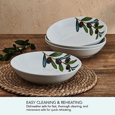 Studio Nova Olive 4 pc Pasta Bowls Set