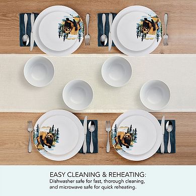 Studio Nova Woodland Animals 12 pc Dinnerware Set