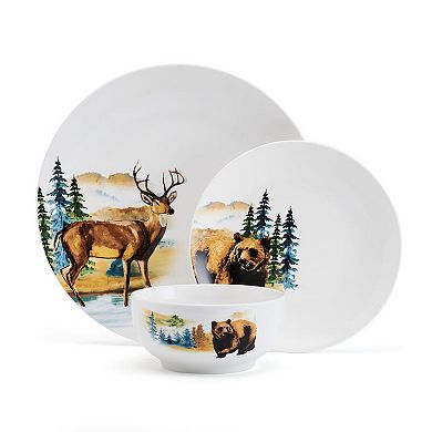 Studio Nova Woodland Animals 12 pc Dinnerware Set