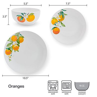 Studio Nova Oranges 12 pc Dinnerware Set