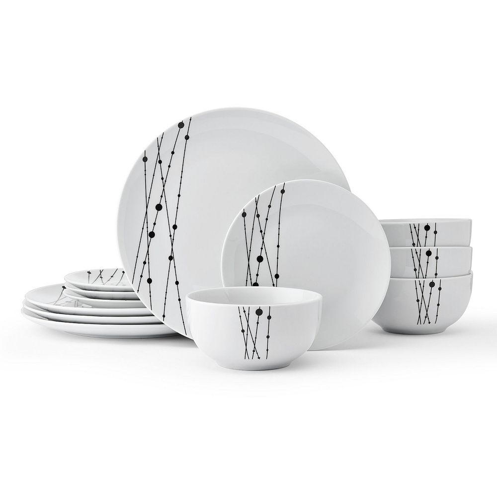 Studio Nova Linear Symphony 12-pc. Dinnerware Set