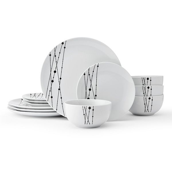 Studio Nova Linear Symphony 12-pc. Dinnerware Set