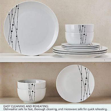 Studio Nova Linear Symphony 12-pc. Dinnerware Set