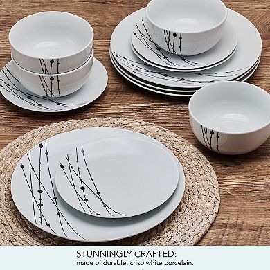 Studio Nova Linear Symphony 12-pc. Dinnerware Set