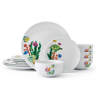 Studio Nova Underwater Life 12 pc Dinnerware Set