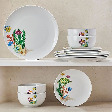 Studio Nova Underwater Life 12-pc. Dinnerware Set