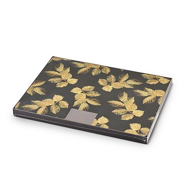 Pimpernel Sara Miller Etched Leaves Placemats, Set Of 4