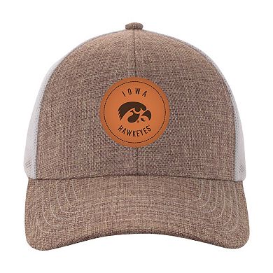 Men's Ahead Tan/White Iowa Hawkeyes Pregame Adjustable Hat