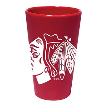 WinCraft Chicago Blackhawks 16oz. Team Color Silicone Pint Glass