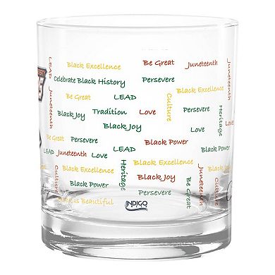 Clark Atlanta University Panthers 14oz. Black History Month Rocks Glass