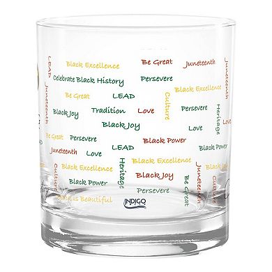 Grambling Tigers 14oz. Black History Month Rocks Glass