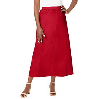 Jessica London Women's Plus Size Stretch Denim Jegging Skirt