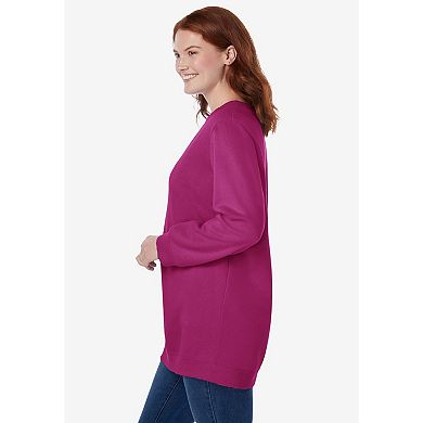 Woman Within Plus Size Fleece Sweatshirt