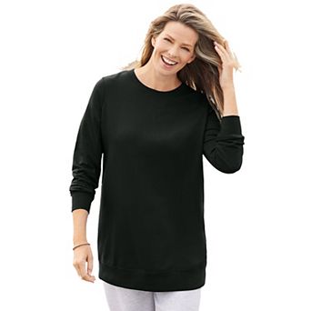 Woman Within Plus Size Fleece Sweatshirt