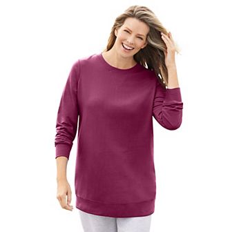 Woman Within Plus Size Fleece Sweatshirt