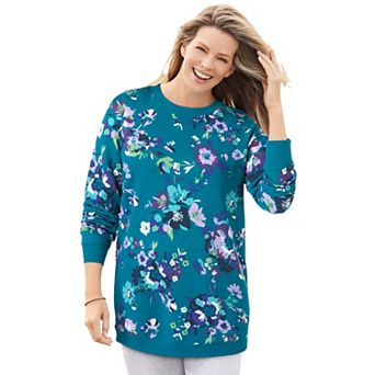 Woman Within Plus Size Fleece Sweatshirt