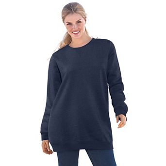 Woman Within Plus Size Fleece Sweatshirt