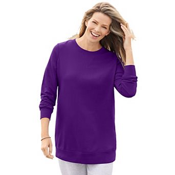 Woman Within Plus Size Fleece Sweatshirt