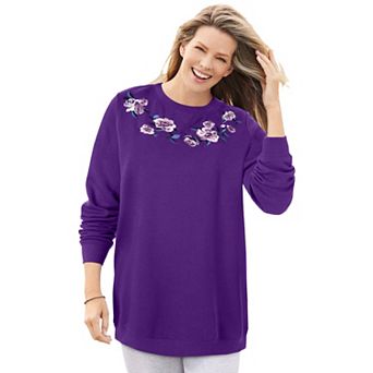 Woman Within Plus Size Fleece Sweatshirt