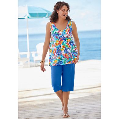Woman Within Plus Size High-Low Tank