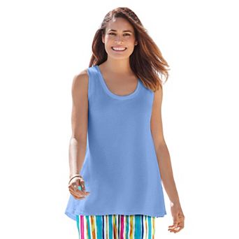 Woman Within Plus Size High-Low Tank