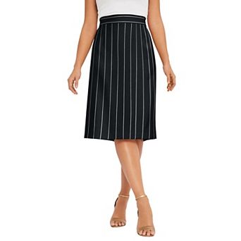 Jessica London Women's Plus Size Tummy Control Bi-Stretch Pencil Skirt