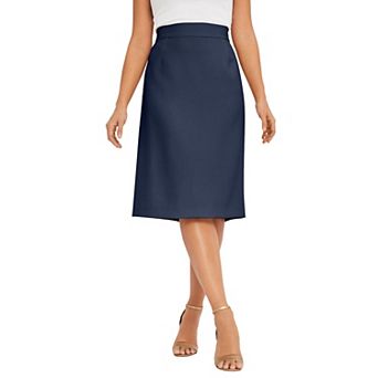 Jessica London Women's Plus Size Tummy Control Bi-stretch Pencil Skirt
