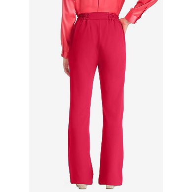 Jessica London Women's Plus Size Tummy Control Bi-Stretch Bootcut Pant