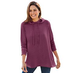 Womens Purple Plus Hoodies Sweatshirts Tops Clothing Kohl s