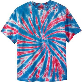 Kingsize Men's Big & Tall Lightweight Tie-dye Crewneck Tee