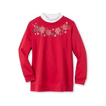 Woman Within Plus Size Layered-Look Sweatshirt