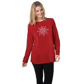 Woman Within Plus Size Holiday Graphic Tee